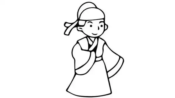 古装男孩简笔画古代人简笔画