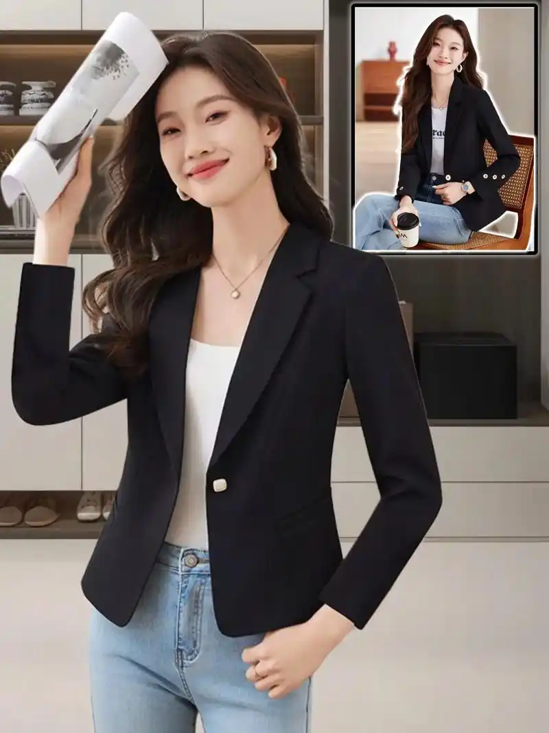 我的新款小个子短款小西装外套女太好看啦!