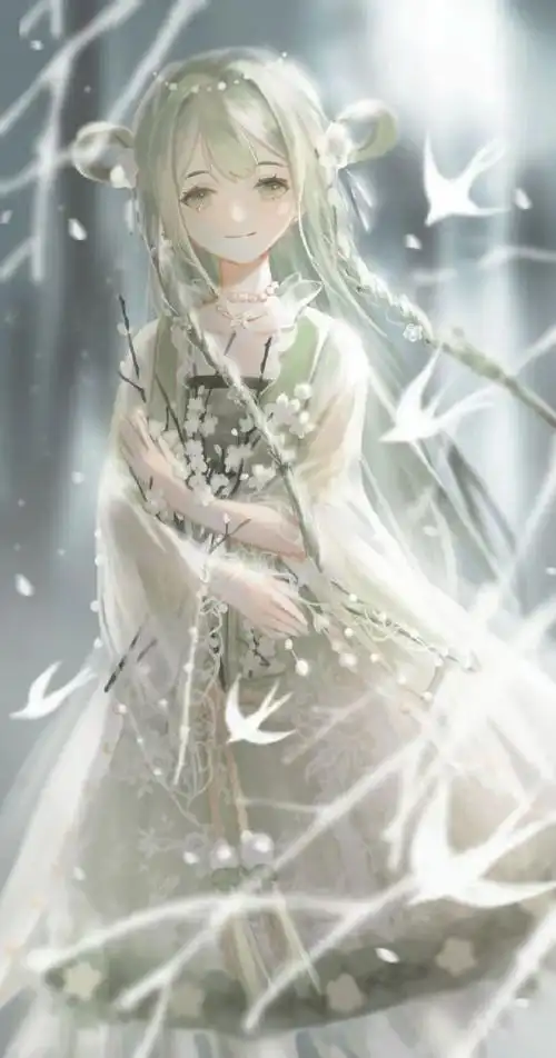 仙气古风美女壁纸|我的梦是温柔秋夜里的清风与月白,与你_腾讯新闻