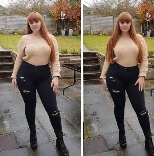 170斤胖女孩走红网络粗腿细腰很多人都喜欢她