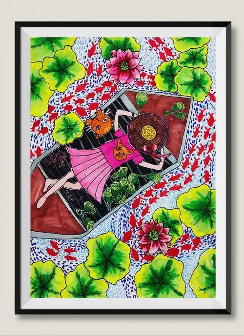 木林艺术教育美术学员沈奕杉(8岁)优秀作品集