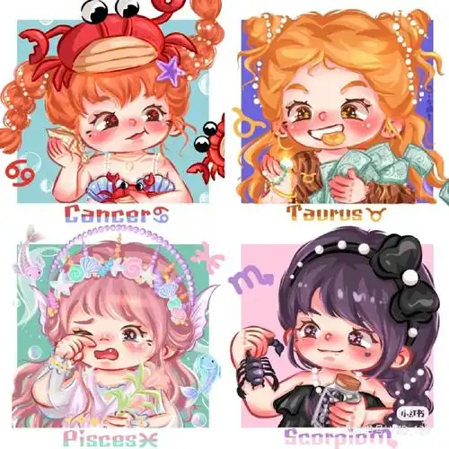 十二星座专属头像  快来看看有没有你的星座吧,破十赞更新哦