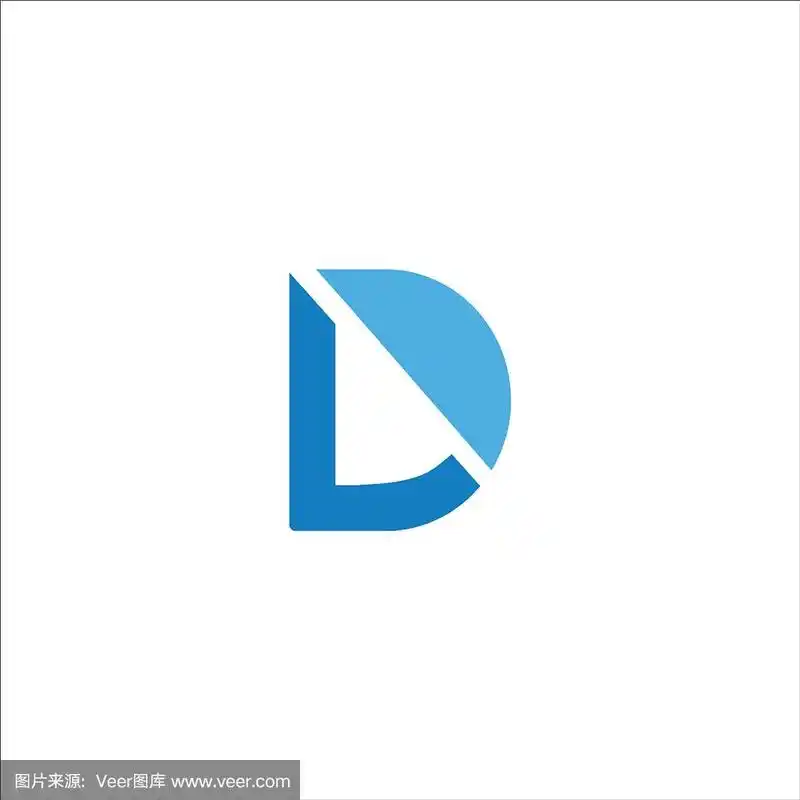 首字母dl标志模板设计