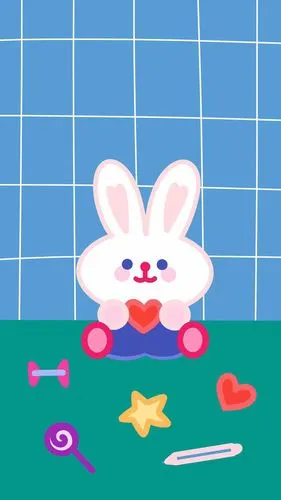 创意,兔子,创意,呆萌,手机壁纸超可爱兔子的个性插图