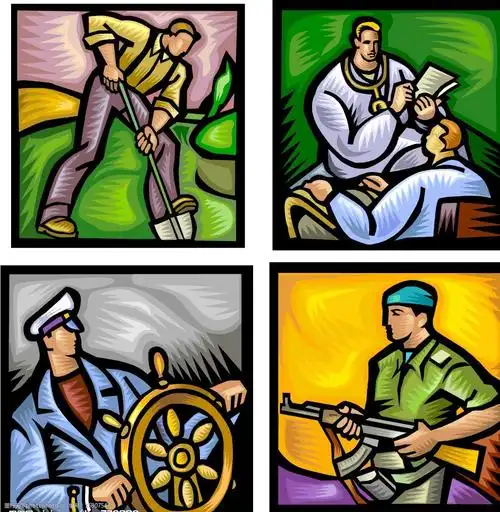 彩色版画风格图片