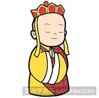 唐僧卡通头像简笔画