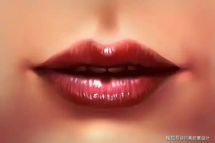 ps软件技巧,绘制逼真嘴唇_步骤_下唇_上唇