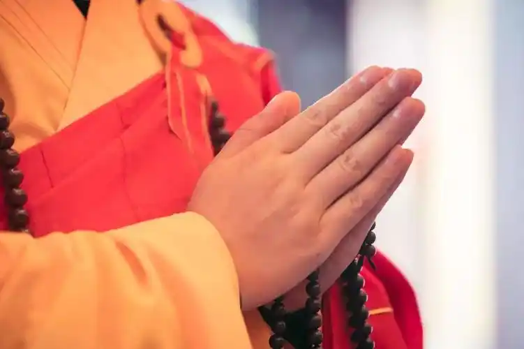 而信众看到佛菩萨像时,看到出家法师时也都会双手合十,以表尊敬之意.