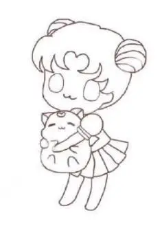 人物儿童学画的卡通可爱可爱女孩头简笔画头像高清手绘的抖音上q版小