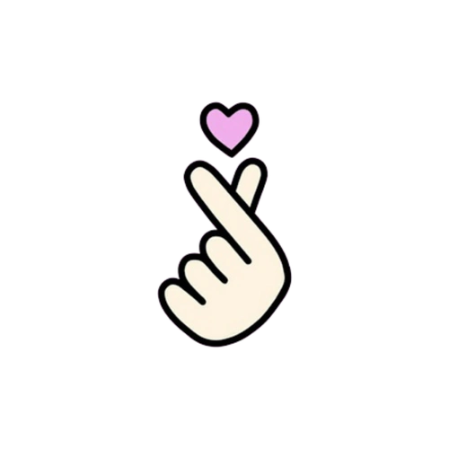 贴纸比心比心手势gif动图_动态图_表情包下载_soogif