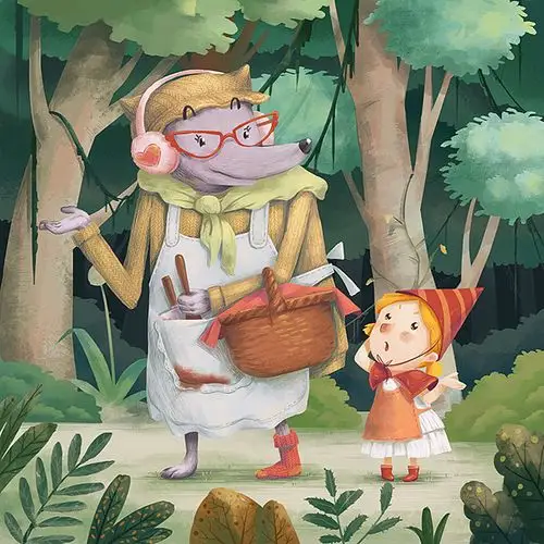 儿插习作《狼外婆》