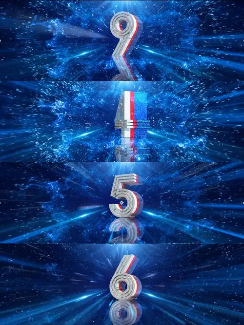 倒计时10-0开场倒数年会开场宣传开场宽屏大屏幕数字倒数会议开场科技