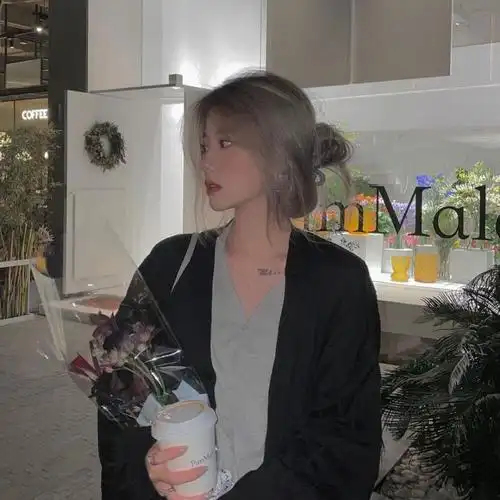 ins风真人女生头像