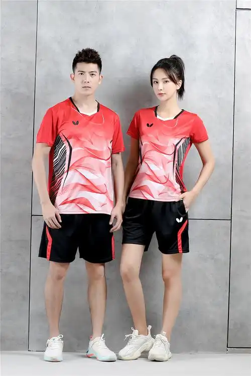 choiting乒乓球服套装男女比赛运动队服团建印字速干透气训练球衣 女