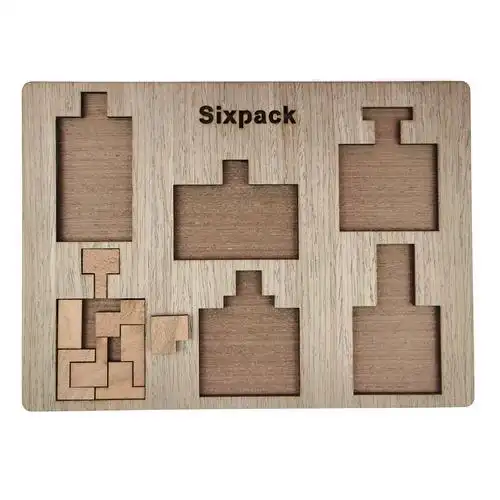 sixpackjigsawpuzzle六个瓶子拼图十级难度益智玩具超高拼图