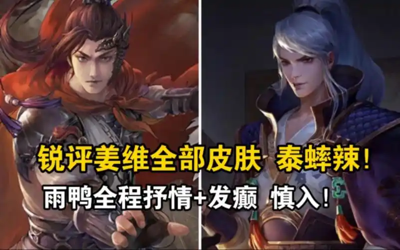 【锐评姜维全皮肤】本来不想做这期,但是粉丝天天催我