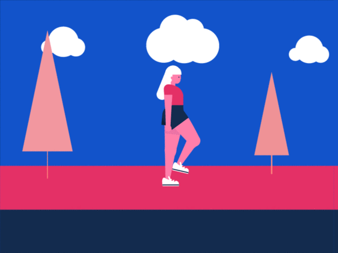 行走的小人,控制点工具控制人物行走