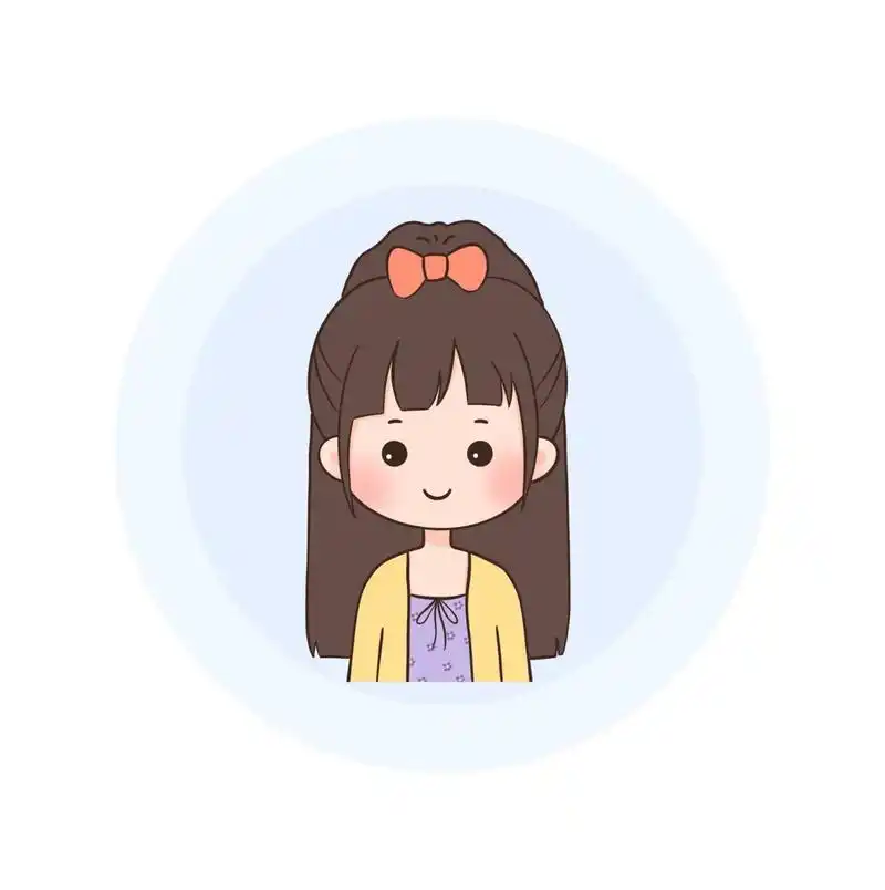 简笔画|q版人物小女孩可爱头像分享～ - 卡通头像凑齐九宫格了,整理一