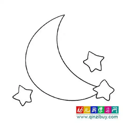 简笔画月亮简笔画月亮图片可爱