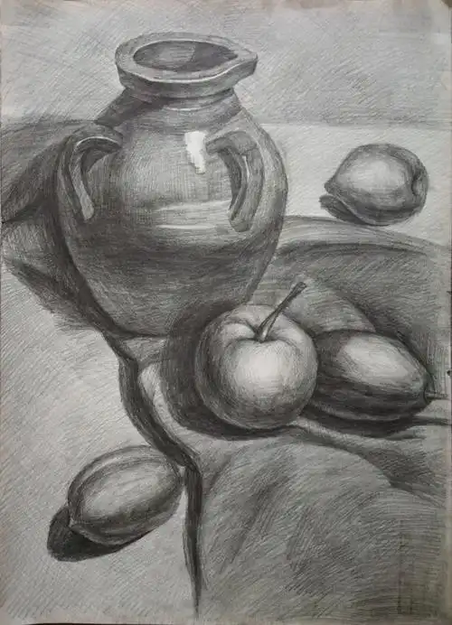 2018年暑假正元画室中小学学生素描作品鉴赏