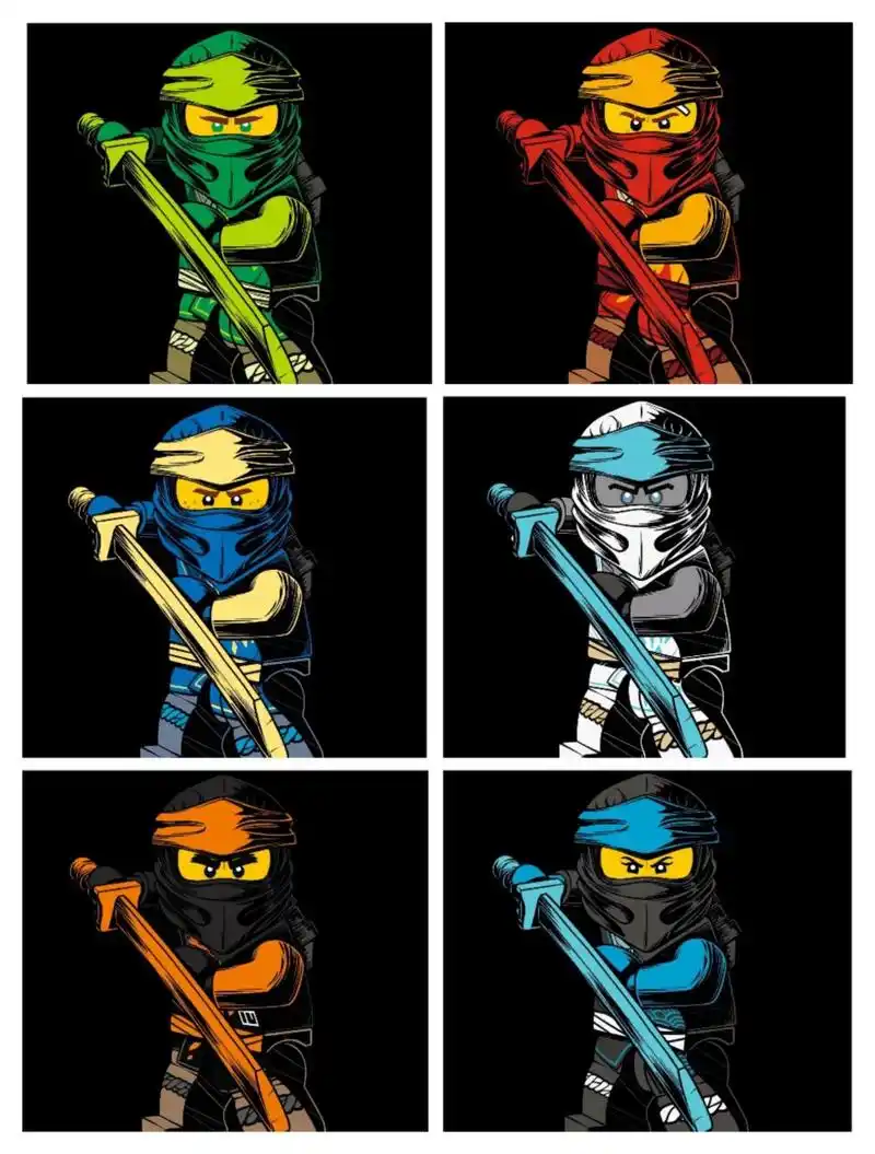 幻影忍者18选六 可以是不同图的哦 涨流量