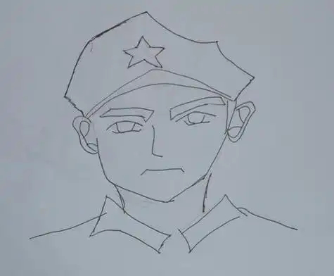 可爱 第5页卡通动物狗头像简笔画兔子头简笔画可爱小红军战士简笔画