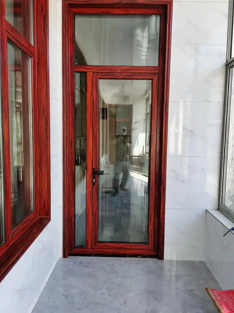 大红酸枝断桥门窗,双面包套安装完毕!#高端门窗定制 #阳光房 - 抖音