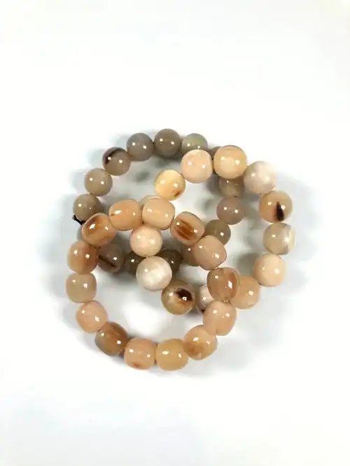 牛角手串天然纹路颜色十分好看