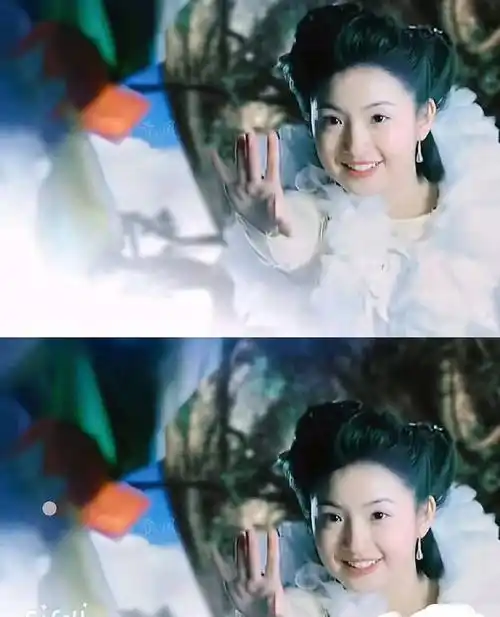 在台北举办浪漫婚礼时,她仍然是《天外飞仙》中最活泼可爱的小七.