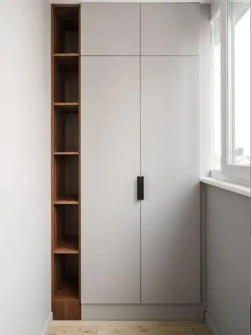 阳台一柜到顶收纳柜定制设计 - 居美术设计效果图 - 每平每屋·设计家