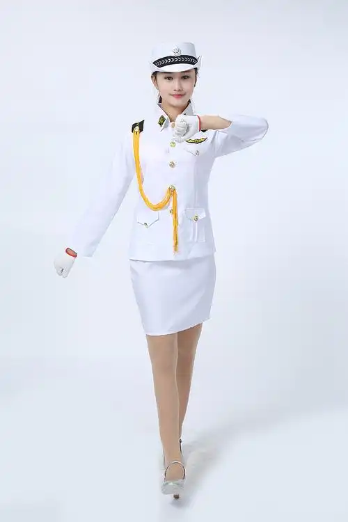 升旗国旗班仪仗队礼服舞台演出服女乐队军鼓海军军装制服套装