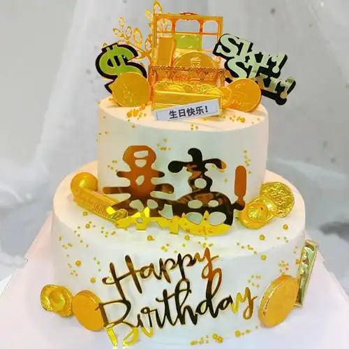 芙瑞多网红暴富生日蛋糕男士全国同城配送当日送达水果新鲜奶油蛋糕送