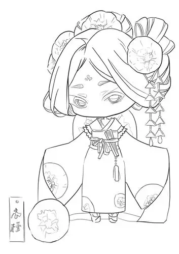 和服姑娘系列|插画|创作习作|凡尘点点 - 原创作品 - 站酷 (zcool)