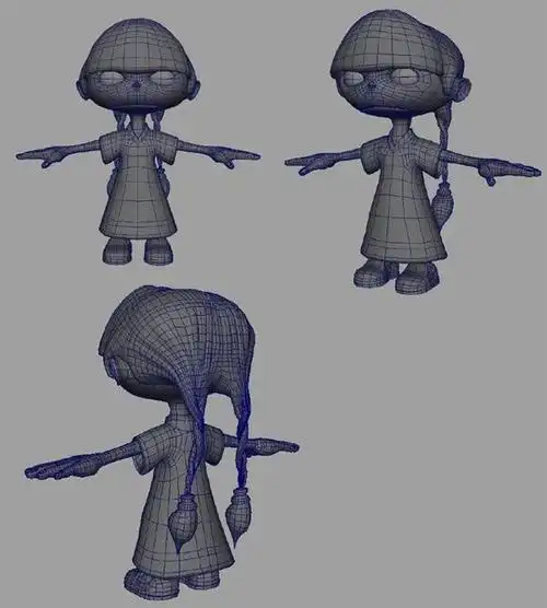 maya卡通角色建模教程 制作卡通人物morgane-深夜071868-cg导航-让cg