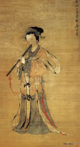 5厘米南京博物院藏唐寅的人物画,大致未逾南宋人物画的格局,多在刻意