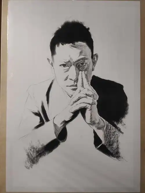 刘德华素描|纯艺术|绘画|逍遥设计陆涛 - 原创作品 - 站酷 (zcool)