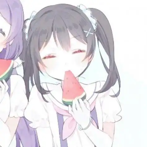 呆萌闺蜜头像一对两张动漫头像图片