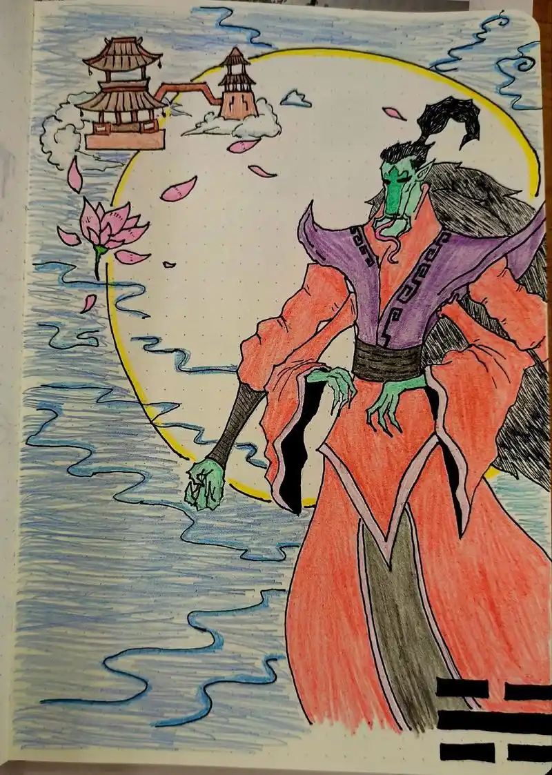 八大恶魔(上)#手绘 #成龙历险记#八大恶魔#临摹#日常瞎画 - 抖音