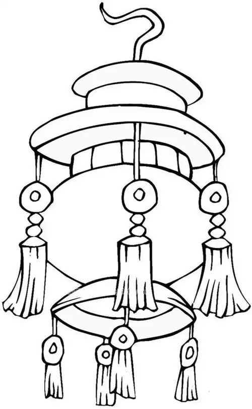 春节简笔画素材春节灯笼