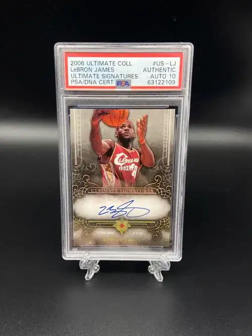 球星卡勒布朗詹姆斯签字