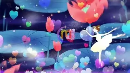 爱的华尔兹 歌曲舞蹈文艺晚会节目舞台表演演出大屏幕led背景视频素材