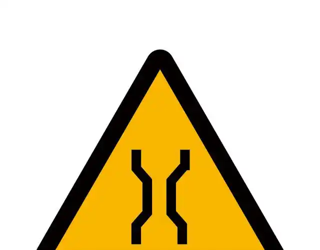 警示标识牌左右绕行标志