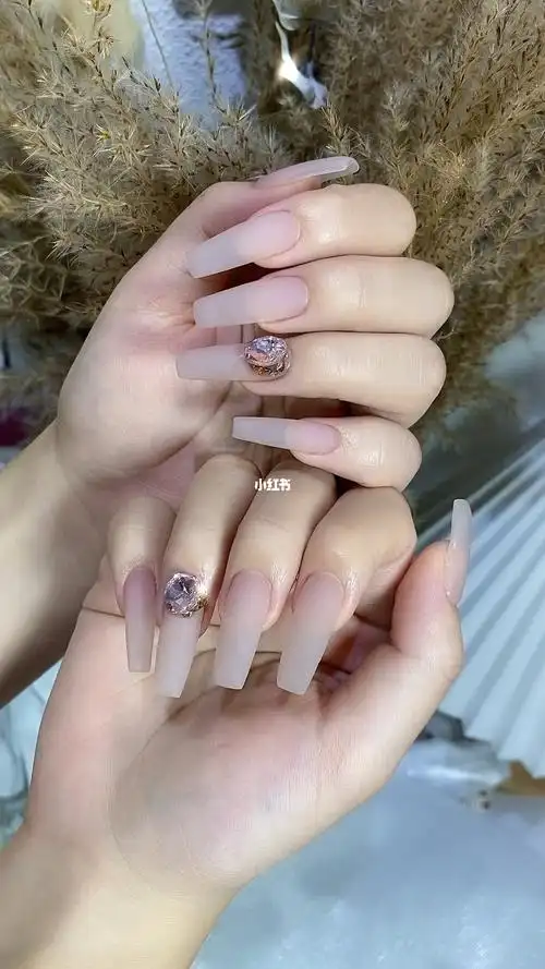 长款气质磨砂美甲