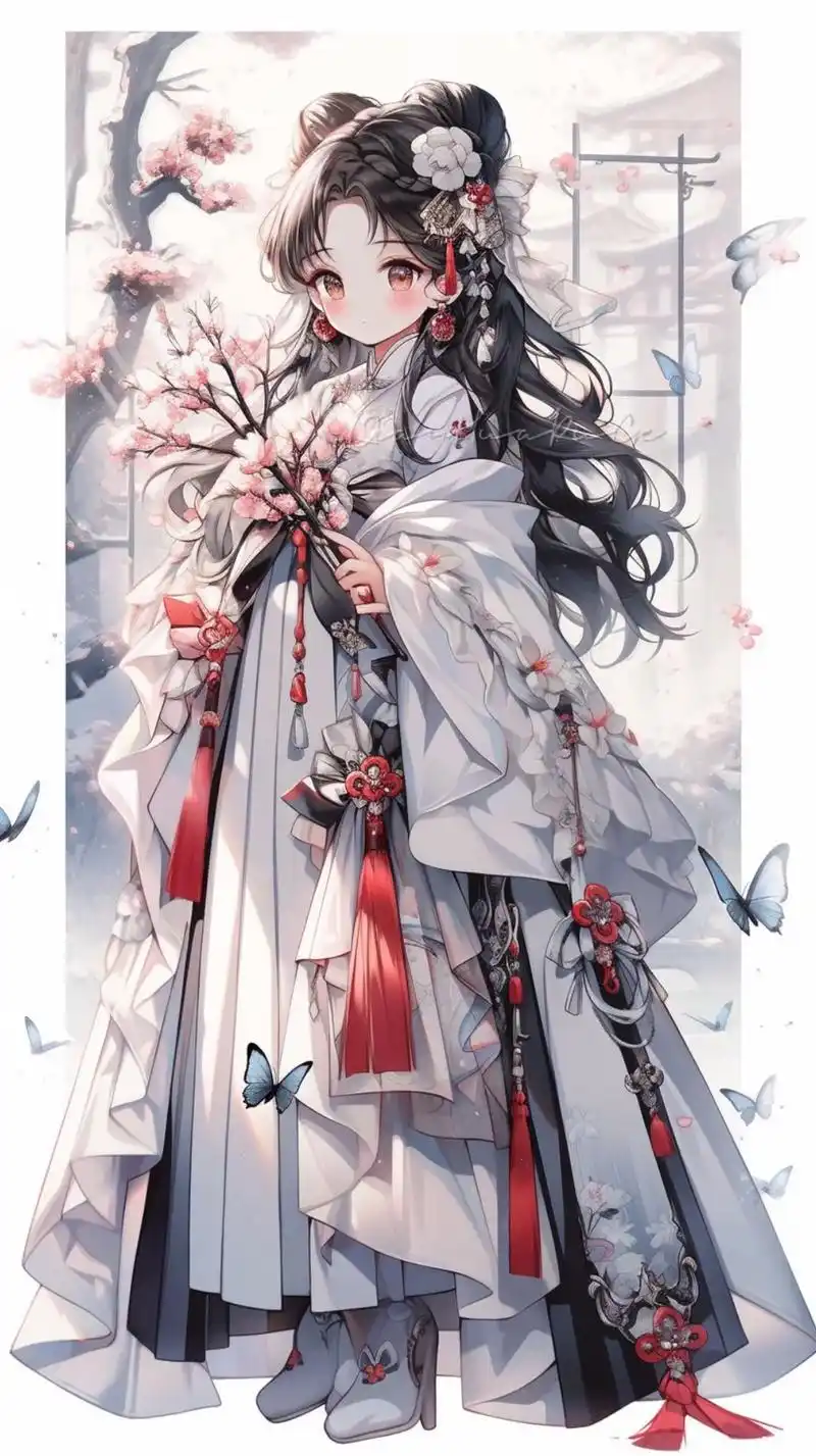 小包子长大了~#古风 #二次元少女 #国风 #萝莉 #古风插 - 抖音