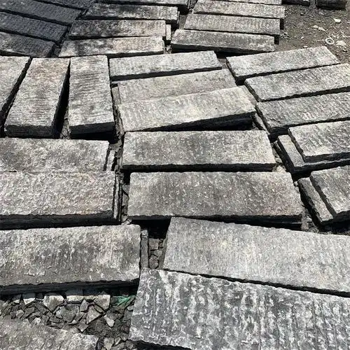 天然青石板板岩青石板公园铺路青石板花园青石板华恒石雕厂大量生产