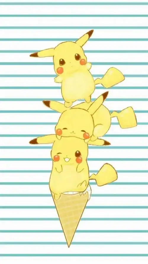 萌萌哒皮卡丘插画