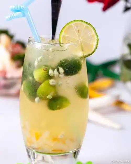 百香果柠檬青桔茶,夏日清凉,口感丰富的完美饮品