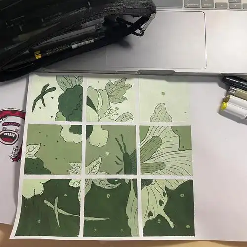 视觉传达设计色彩构成明度对比练习