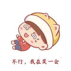 男孩笑哭打滚可爱搞笑表情包动图gif