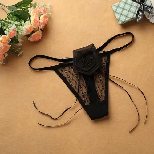 情趣内衣内裤女蕾丝诱惑透明丁字裤女子性感短裤时尚舒适透气内裤